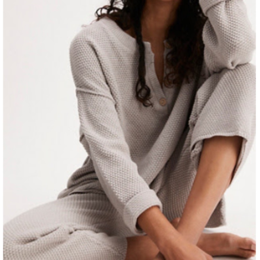 Free People Hailee Sweater Set, Limestone, XS